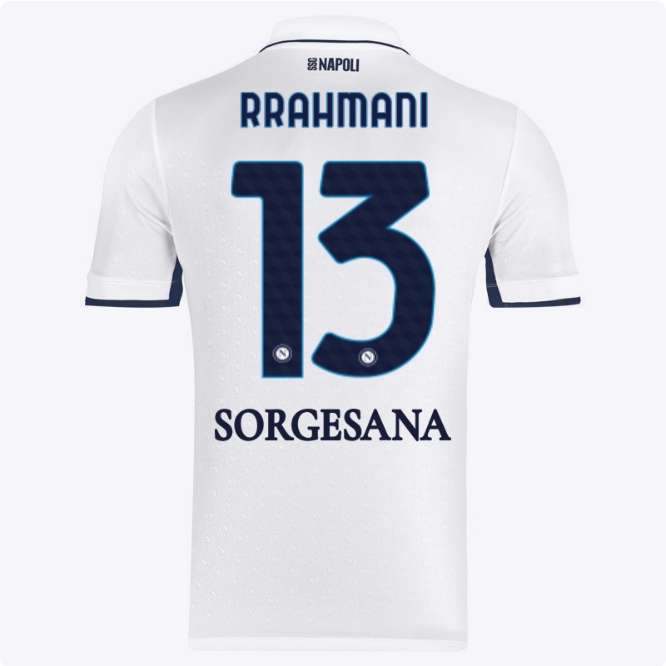 SSC Napoli Kits Collection | SSC Napoli Away Match Shirt 20242025 – 13 – Amir Rrahmani Jerseys And Apparel For Fans