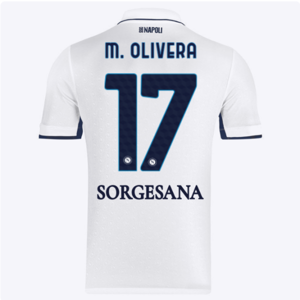 SSC Napoli Kits Collection | SSC Napoli Away Match Shirt 20242025 – 17 – Mathías Olivera Jerseys And Apparel For Fans
