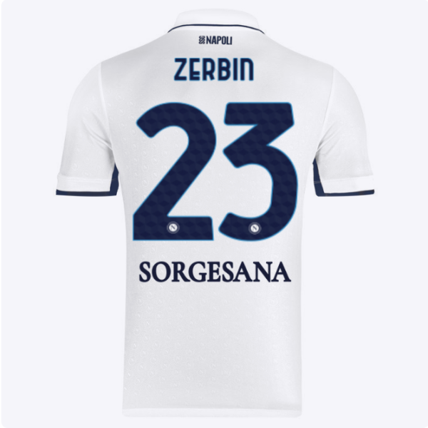 SSC Napoli Kits Collection | SSC Napoli Away Match Shirt 20242025 – 23 – Alessio Zerbin Jerseys And Apparel For Fans