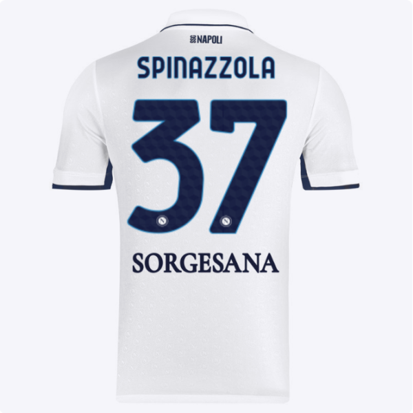 SSC Napoli Kits Collection | SSC Napoli Away Match Shirt 20242025 – 37 – Leonardo Spinazzola Jerseys And Apparel For Fans