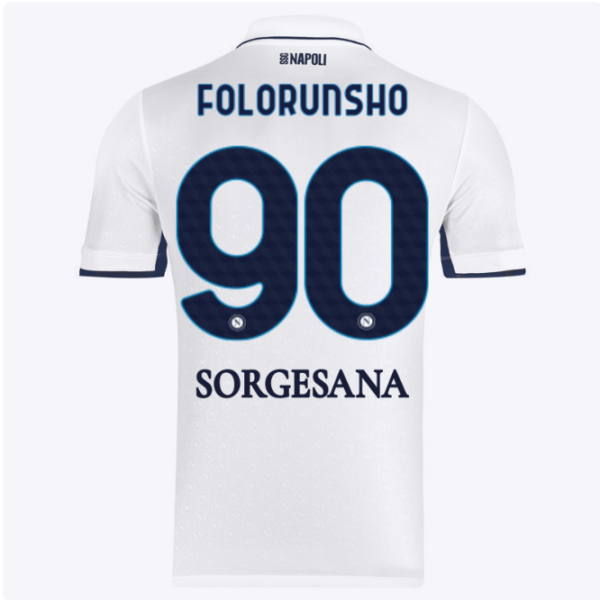 SSC Napoli Kits Collection | SSC Napoli Away Match Shirt 20242025 – 90 – Michael Folorunsho Jerseys And Apparel For Fans