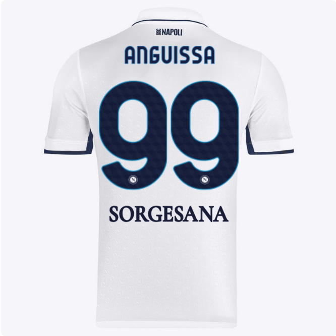 SSC Napoli Kits Collection | SSC Napoli Away Match Shirt 20242025 – 99 – André-Frank Zambo Anguissa Jerseys And Apparel For Fans