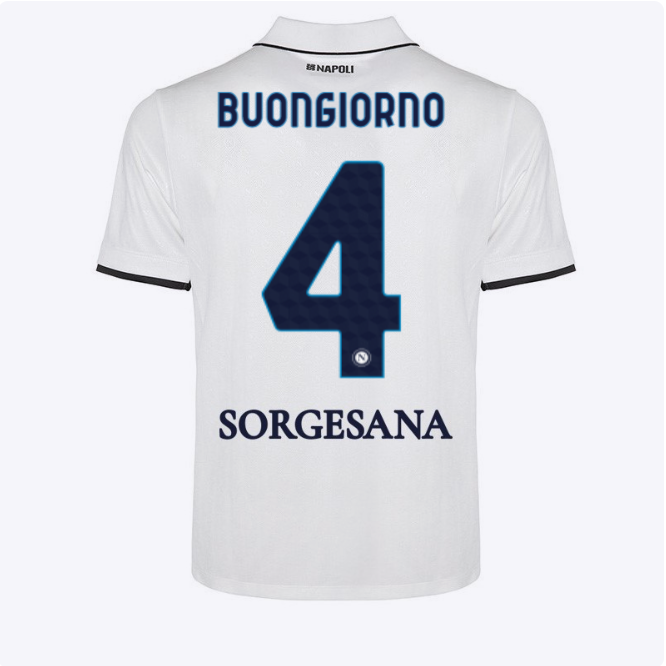 SSC Napoli Kits Collection | SSC Napoli Away Match Shirt for Kids 20242025 – 4 – Alessandro Buongiorno Jerseys And Apparel For Fans