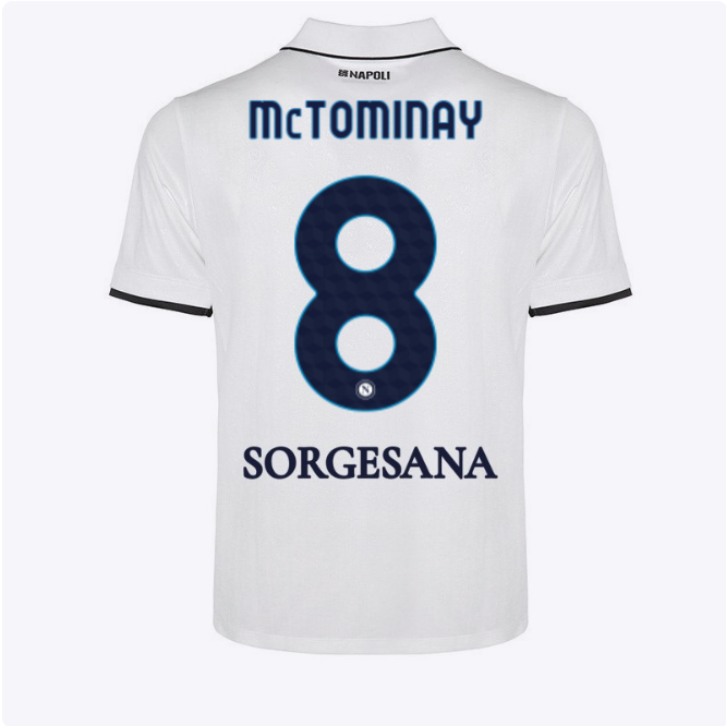 SSC Napoli Kits Collection | SSC Napoli Away Match Shirt for Kids 20242025 – 8 – Scott McTominay Jerseys And Apparel For Fans