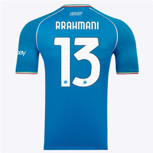 SSC Napoli Kits Collection | SSC Napoli Euro Home Match Shirt 20232024 – 13 – Amir Rrahmani Jerseys And Apparel For Fans