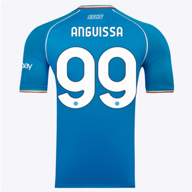 SSC Napoli Kits Collection | SSC Napoli Euro Home Match Shirt 20232024 – 99 – André-Frank Zambo Anguissa Jerseys And Apparel For Fans