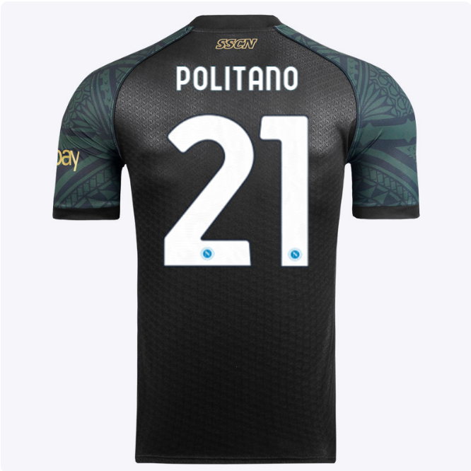 SSC Napoli Kits Collection | SSC Napoli Euro Third Match Shirt 20232024 – 21 – Matteo Politano Jerseys And Apparel For Fans
