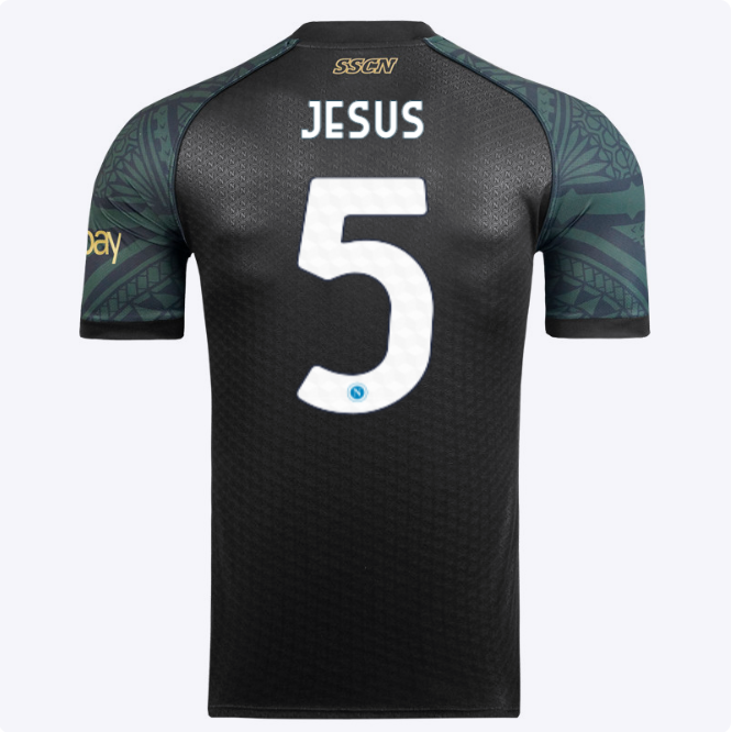 SSC Napoli Kits Collection | SSC Napoli Euro Third Match Shirt 20232024 – 5 – Juan Jesus Jerseys And Apparel For Fans
