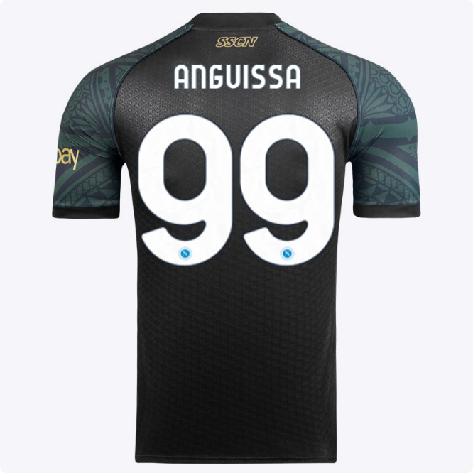 SSC Napoli Kits Collection | SSC Napoli Euro Third Match Shirt 20232024 – 99 – André-Frank Zambo Anguissa Jerseys And Apparel For Fans