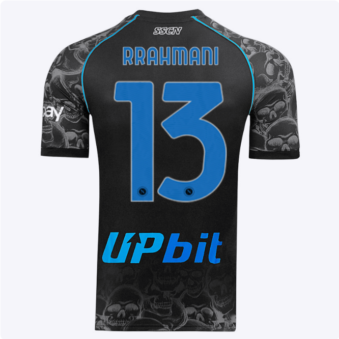 SSC Napoli Kits Collection | SSC Napoli Halloween Match Shirt 20232024 – 13 – Amir Rrahmani Jerseys And Apparel For Fans