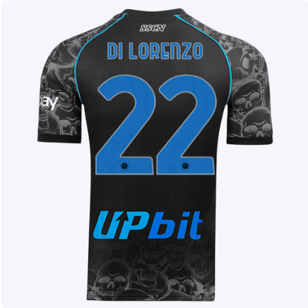 SSC Napoli Kits Collection | SSC Napoli Halloween Match Shirt 20232024 – 22 – Giovanni Di Lorenzo Jerseys And Apparel For Fans