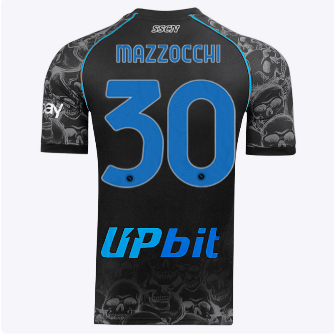 SSC Napoli Kits Collection | SSC Napoli Halloween Match Shirt 20232024 – 30 – Pasquale Mazzocchi Jerseys And Apparel For Fans