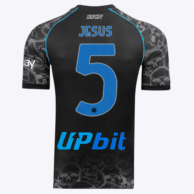 SSC Napoli Kits Collection | SSC Napoli Halloween Match Shirt 20232024 – 5 – Juan Jesus Jerseys And Apparel For Fans