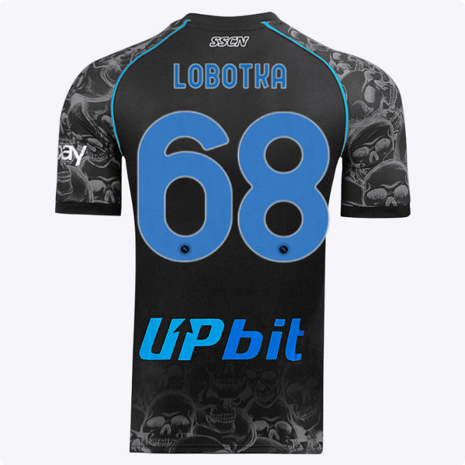 SSC Napoli Kits Collection | SSC Napoli Halloween Match Shirt 20232024 – 68 – Stanislav Lobotka Jerseys And Apparel For Fans