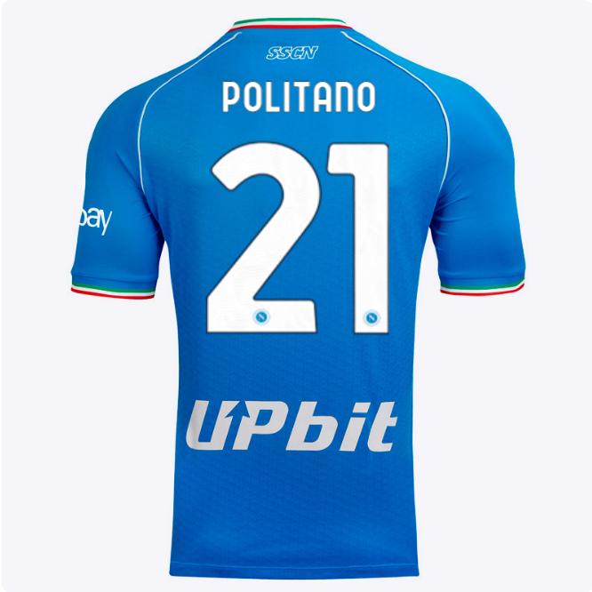 SSC Napoli Kits Collection | SSC Napoli Home Match Shirt 20232024 – 21 – Matteo Politano Jerseys And Apparel For Fans