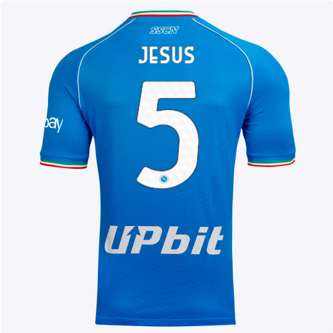 SSC Napoli Kits Collection | SSC Napoli Home Match Shirt 20232024 – 5 – Juan Jesus Jerseys And Apparel For Fans