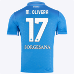 SSC Napoli Kits Collection | SSC Napoli Home Match Shirt 20242025 – 17 – Mathías Olivera Jerseys And Apparel For Fans