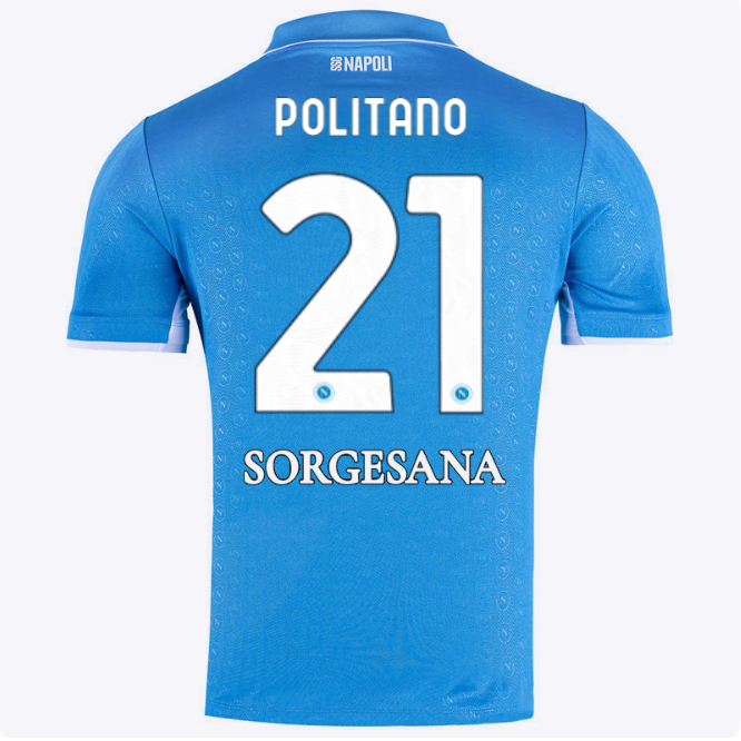 SSC Napoli Kits Collection | SSC Napoli Home Match Shirt 20242025 – 21 – Matteo Politano Jerseys And Apparel For Fans