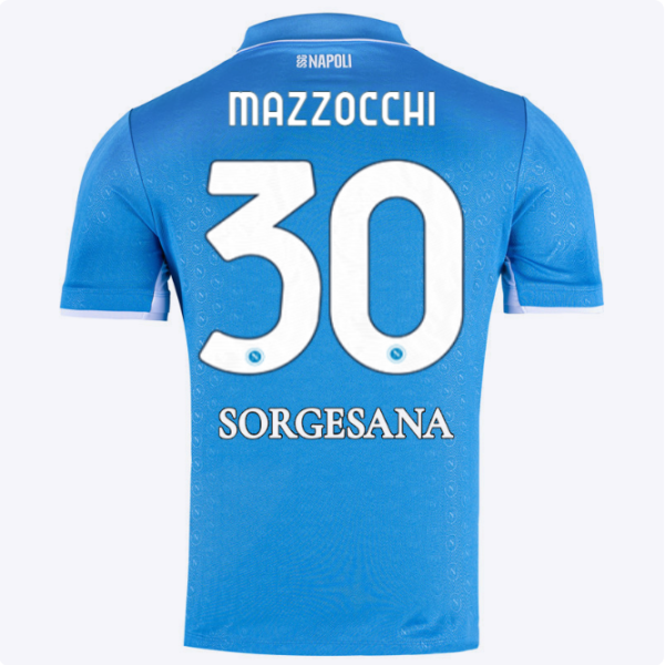 SSC Napoli Kits Collection | SSC Napoli Home Match Shirt 20242025 – 30 – Pasquale Mazzocchi Jerseys And Apparel For Fans