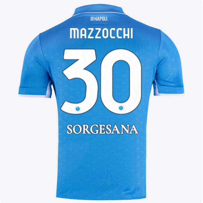 SSC Napoli Kits Collection | SSC Napoli Home Match Shirt 20242025 – 30 – Pasquale Mazzocchi Jerseys And Apparel For Fans