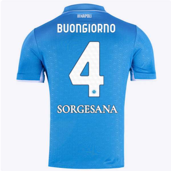 SSC Napoli Kits Collection | SSC Napoli Home Match Shirt 20242025 – 4 – Alessandro Buongiorno Jerseys And Apparel For Fans