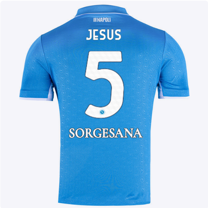SSC Napoli Kits Collection | SSC Napoli Home Match Shirt 20242025 – 5 – Juan Jesus Jerseys And Apparel For Fans