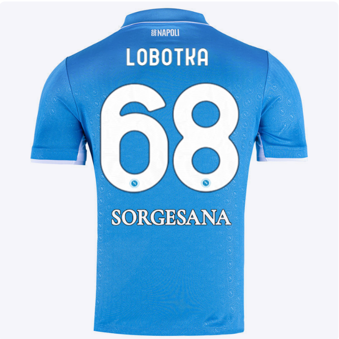 SSC Napoli Kits Collection | SSC Napoli Home Match Shirt 20242025 – 68 – Stanislav Lobotka Jerseys And Apparel For Fans