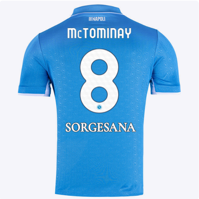 SSC Napoli Kits Collection | SSC Napoli Home Match Shirt 20242025 – 8 – Scott McTominay Jerseys And Apparel For Fans