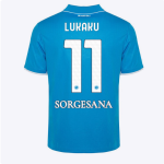 SSC Napoli Kits Collection | SSC Napoli Home Match Shirt for Kids 20242025 – 11 – Romelu Lukaku Jerseys And Apparel For Fans