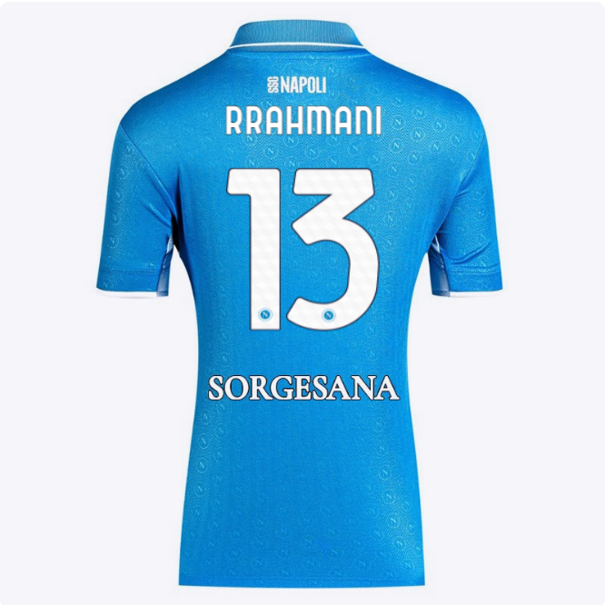 SSC Napoli Kits Collection | SSC Napoli Lady Home Match Shirt 20242025 – 13 – Amir Rrahmani Jerseys And Apparel For Fans