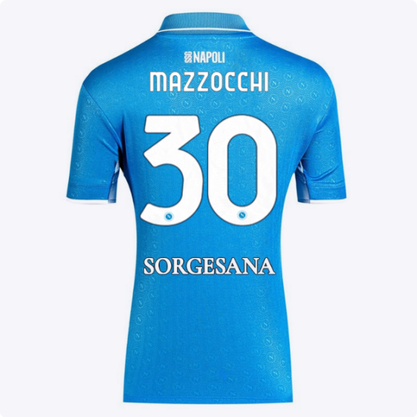 SSC Napoli Kits Collection | SSC Napoli Lady Home Match Shirt 20242025 – 30 – Pasquale Mazzocchi Jerseys And Apparel For Fans