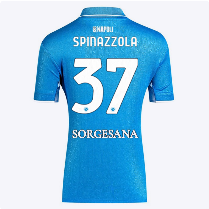 SSC Napoli Kits Collection | SSC Napoli Lady Home Match Shirt 20242025 – 37 – Leonardo Spinazzola Jerseys And Apparel For Fans