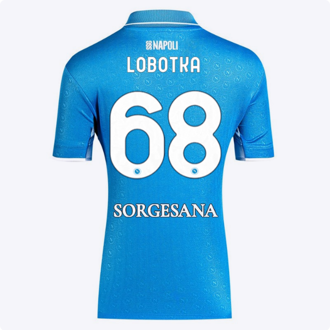 SSC Napoli Kits Collection | SSC Napoli Lady Home Match Shirt 20242025 – 68 – Stanislav Lobotka Jerseys And Apparel For Fans