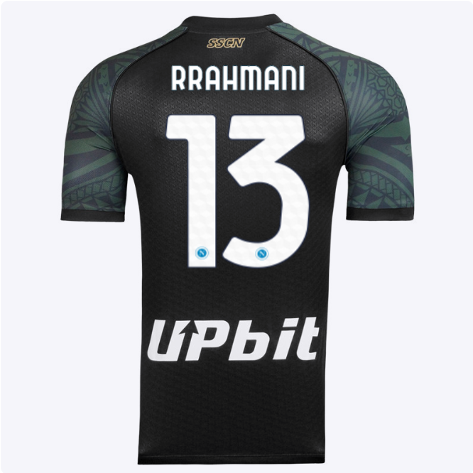 SSC Napoli Kits Collection | SSC Napoli Third Match Shirt 20232024 – 13 – Amir Rrahmani Jerseys And Apparel For Fans