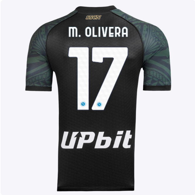 SSC Napoli Kits Collection | SSC Napoli Third Match Shirt 20232024 – 17 – Mathías Olivera Jerseys And Apparel For Fans