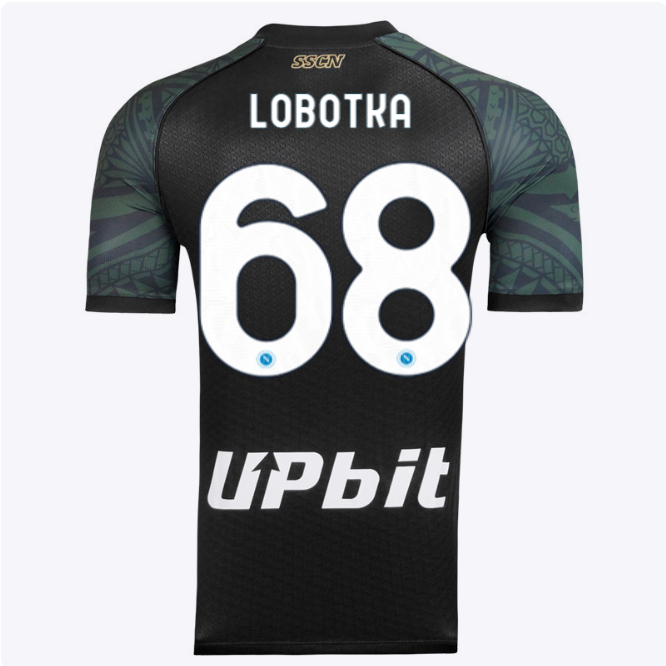 SSC Napoli Kits Collection | SSC Napoli Third Match Shirt 20232024 – 68 – Stanislav Lobotka Jerseys And Apparel For Fans