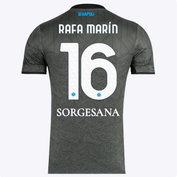 SSC Napoli Kits Collection | SSC Napoli Third Match Shirt 20242025 – 16 – Rafa Marín Jerseys And Apparel For Fans