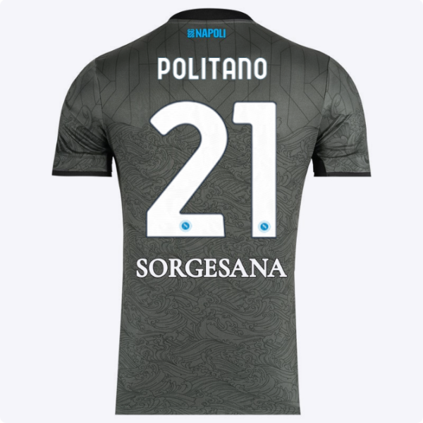 SSC Napoli Kits Collection | SSC Napoli Third Match Shirt 20242025 – 21 – Matteo Politano Jerseys And Apparel For Fans