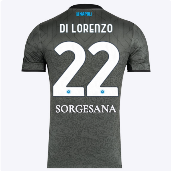 SSC Napoli Kits Collection | SSC Napoli Third Match Shirt 20242025 – 22 – Giovanni Di Lorenzo Jerseys And Apparel For Fans