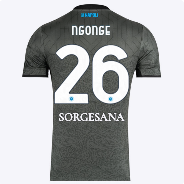 SSC Napoli Kits Collection | SSC Napoli Third Match Shirt 20242025 – 26 – Cyril Ngonge Jerseys And Apparel For Fans