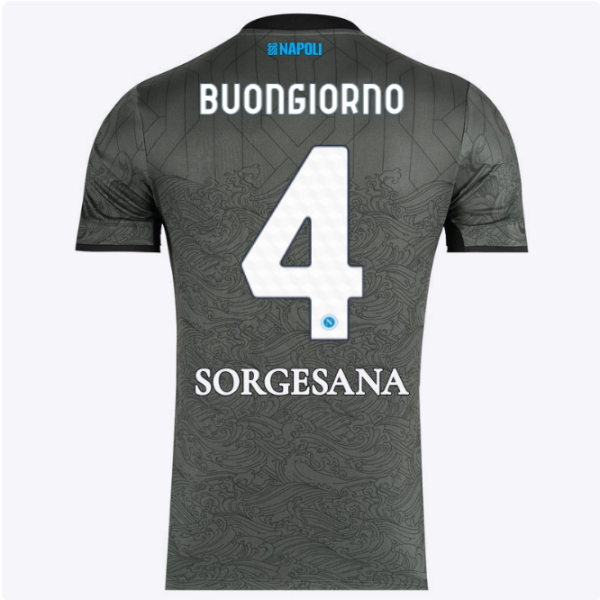 SSC Napoli Kits Collection | SSC Napoli Third Match Shirt 20242025 – 4 – Alessandro Buongiorno Jerseys And Apparel For Fans