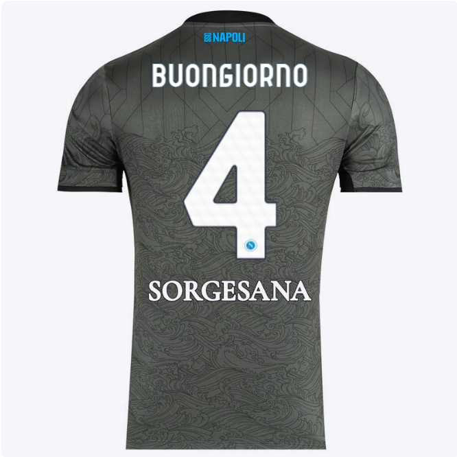 SSC Napoli Kits Collection | SSC Napoli Third Match Shirt 20242025 – 4 – Alessandro Buongiorno Jerseys And Apparel For Fans