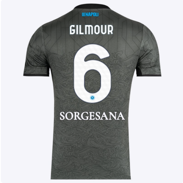 SSC Napoli Kits Collection | SSC Napoli Third Match Shirt 20242025 – 6 – Billy Gilmour Jerseys And Apparel For Fans