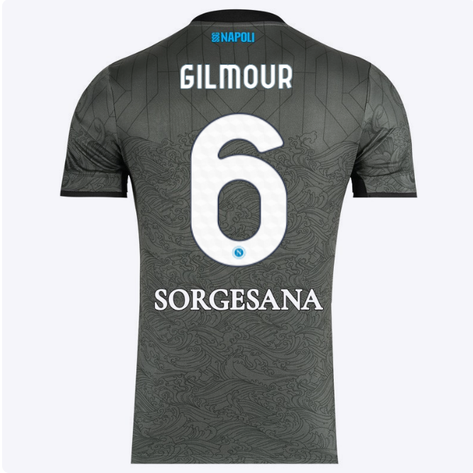 SSC Napoli Kits Collection | SSC Napoli Third Match Shirt 20242025 – 6 – Billy Gilmour Jerseys And Apparel For Fans