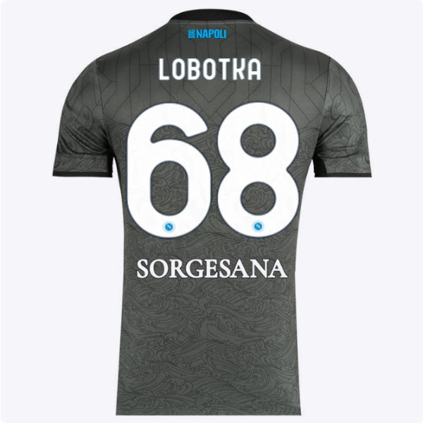 SSC Napoli Kits Collection | SSC Napoli Third Match Shirt 20242025 – 68 – Stanislav Lobotka Jerseys And Apparel For Fans
