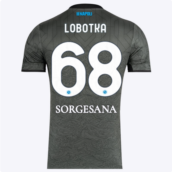 SSC Napoli Kits Collection | SSC Napoli Third Match Shirt 20242025 – 68 – Stanislav Lobotka Jerseys And Apparel For Fans