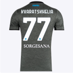 SSC Napoli Kits Collection | SSC Napoli Third Match Shirt 20242025 – 77 – Khvicha Kvaratskhelia Jerseys And Apparel For Fans