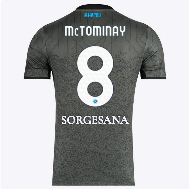 SSC Napoli Kits Collection | SSC Napoli Third Match Shirt 20242025 – 8 – Scott McTominay Jerseys And Apparel For Fans