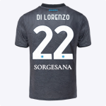 SSC Napoli Kits Collection | SSC Napoli Third Match Shirt for Kids 20242025 – 22 – Giovanni Di Lorenzo Jerseys And Apparel For Fans