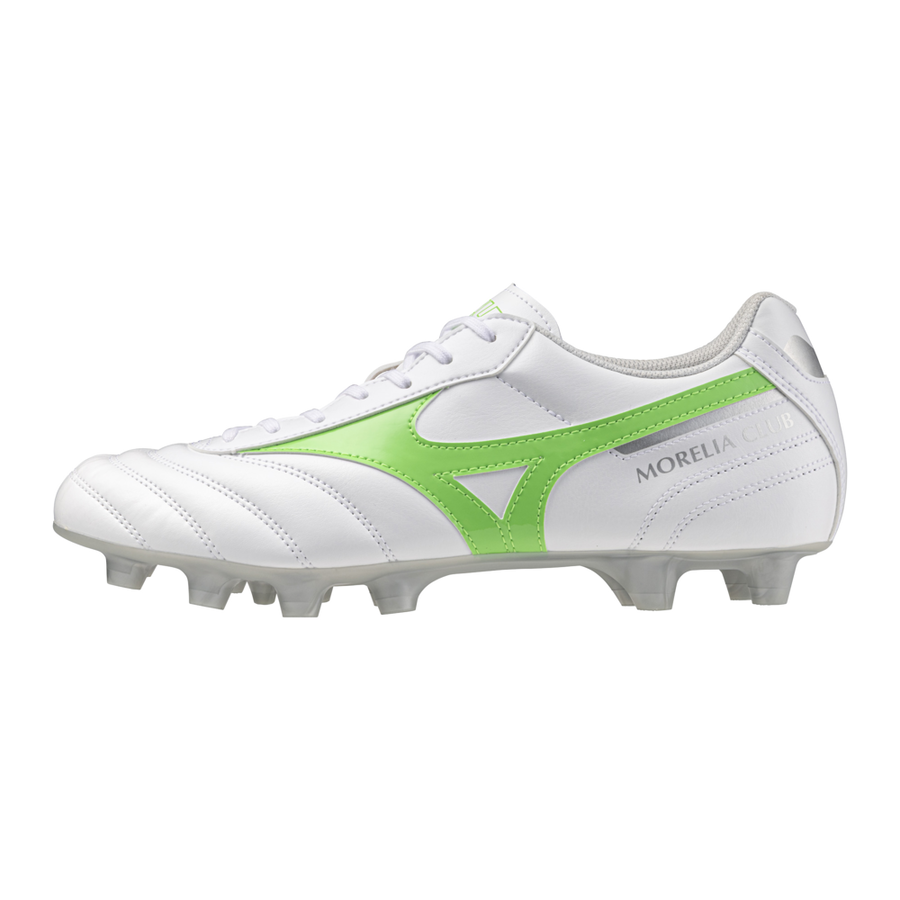 Mizuno MORELIA II CLUB White Neon Green Galaxy Silver